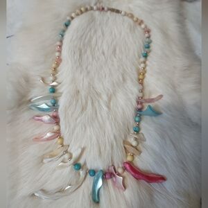 Colorful Shell Bead Necklace